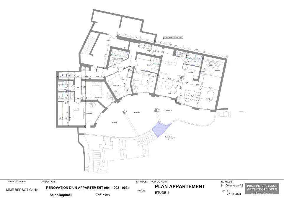 Plan Casa Marina - logement entier
